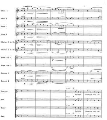 Robert Schumann: Beim Abschied zu singen: Blasorchester mir Gesang