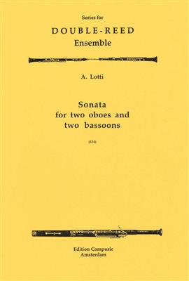 Antonio Lotti: Sonata for 2 Oboes And 2 Bassoons: Holzbläserensemble