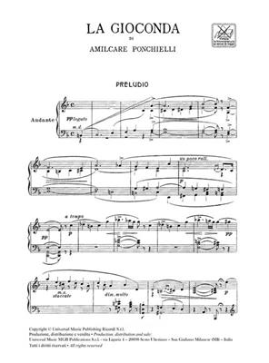 Amilcare Ponchielli: La Gioconda: Opern Klavierauszug