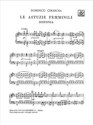 Domenico Cimarosa: Le astuzie femminili: Opern Klavierauszug