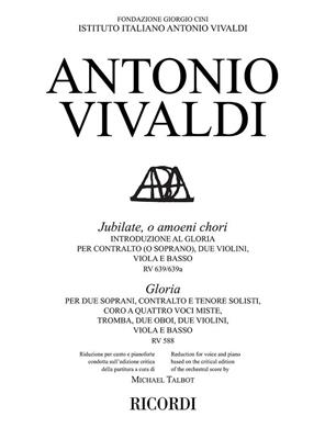 Antonio Vivaldi: Jubilate, o amoeni RV 639/639a - Gloria, RV 588: Opern Klavierauszug
