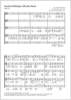 Alexander Wagner: Jauchzet Halleluja, Lobt Den Herrn: Gemischter Chor A cappella