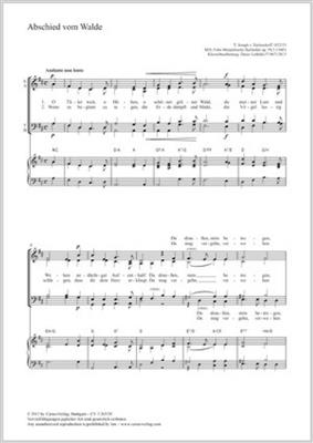 Felix Mendelssohn Bartholdy: Abschied vom Walde: (Arr. Dieter Leibold): Gemischter Chor mit Klavier/Orgel