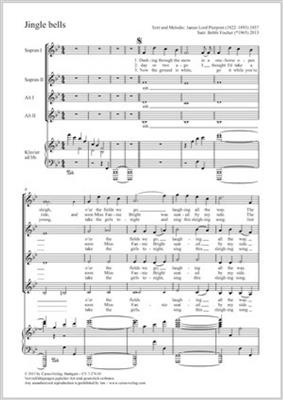 Bobbi Fischer: Jingle bells: Frauenchor mit Klavier/Orgel