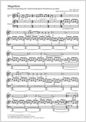 Bobbi Fischer: Magnificat: Frauenchor mit Klavier/Orgel