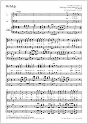 Georg Friedrich Händel: Halleluja: (Arr. Thomas Pehlken): Gemischter Chor mit Klavier/Orgel