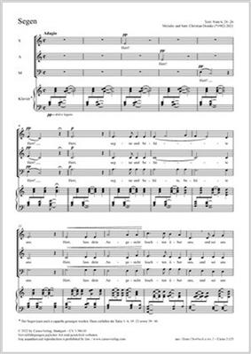 Christian Domke: Segen: Gemischter Chor mit Klavier/Orgel