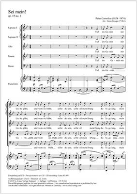 Peter Cornelius: Sei Mein!: (Arr. Denis Rouger): Gemischter Chor mit Klavier/Orgel