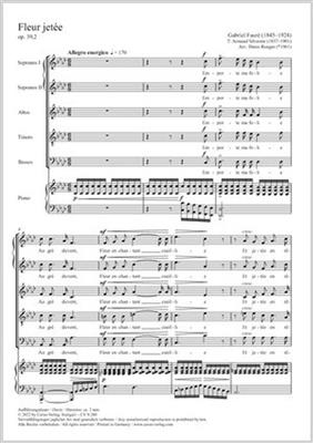 Gabriel Faure: Fleur jetée: (Arr. Denis Rouger): Gemischter Chor mit Klavier/Orgel