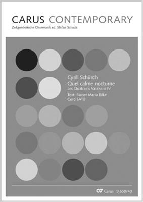 Cyrill Schürch: Quel calme nocturne: Gemischter Chor mit Begleitung