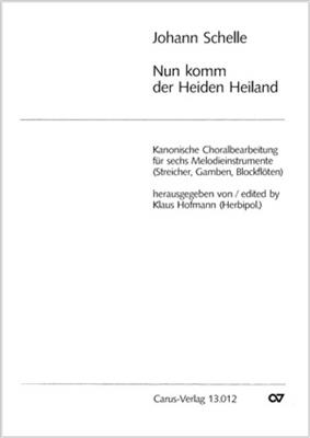 Johann Schelle: Nun komm, der Heiden Heiland: Kammerensemble