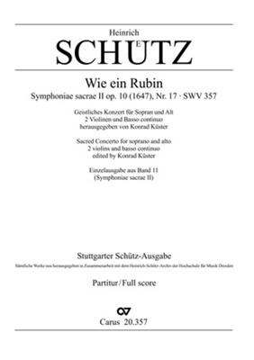 Heinrich Schütz: Wie ein Rubin: Frauenchor mit Ensemble