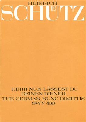 Heinrich Schütz: Herr, nun lässest du deinen Diener: (Arr. Paul Horn): Gemischter Chor mit Klavier/Orgel