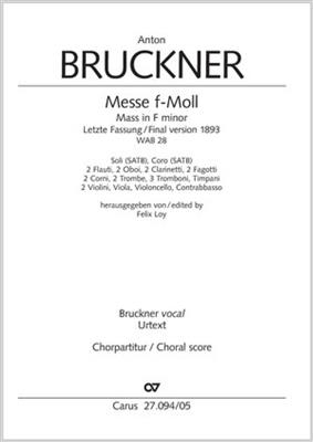 Anton Bruckner: Mass in F minor: Gemischter Chor mit Ensemble