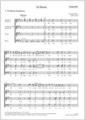 Georges Bizet: Te Deum: Gemischter Chor mit Ensemble