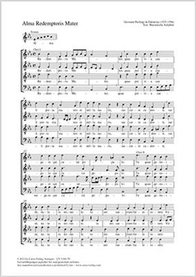 Giovanni Pierluigi da Palestrina: Alma Redemptoris Mater: Gemischter Chor mit Begleitung