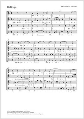 John Taverner: Halleluja: Gemischter Chor mit Begleitung