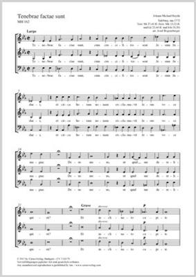 Johann Michael Haydn: Tenebrae factae sunt: Gemischter Chor mit Begleitung