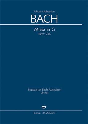 Johann Sebastian Bach: Missa in G: (Arr. Paul Horn): Gemischter Chor mit Ensemble