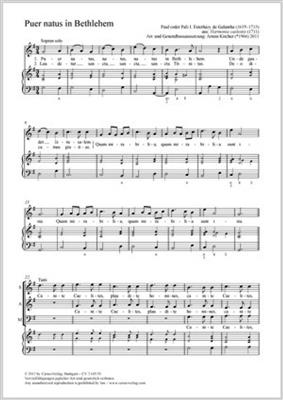 Pál Esterházy: Puer natus in Bethlehem: (Arr. Armin Kircher): Gemischter Chor mit Klavier/Orgel