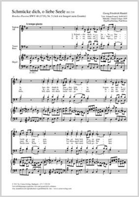 Georg Friedrich Händel: Schmücke dich, o liebe Seele: (Arr. Paul Horn): Gemischter Chor mit Klavier/Orgel