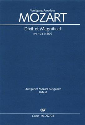 Wolfgang Amadeus Mozart: Dixit et Magnificat: (Arr. Paul Horn): Gemischter Chor mit Ensemble