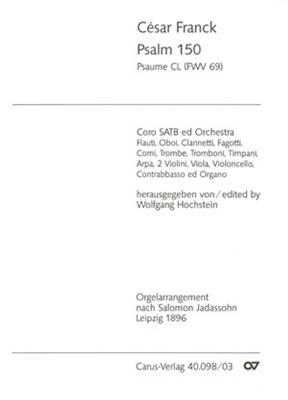 César Franck: Psalm 150: Gemischter Chor mit Klavier/Orgel