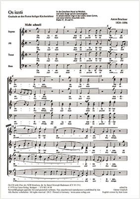 Anton Bruckner: Os justi: Musical