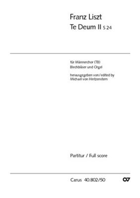 Franz Liszt: Te Deum II: Männerchor mit Klavier/Orgel