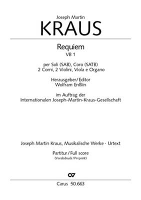 Requiem: (Arr. Joseph Martin Kraus): Gemischter Chor mit Ensemble