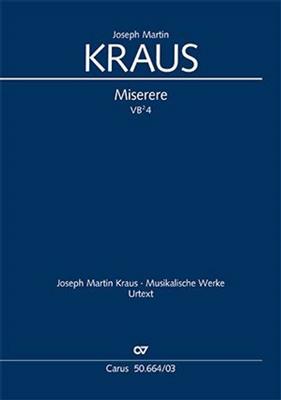 Joseph Martin Kraus: Miserere: Gemischter Chor mit Ensemble