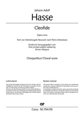 Johann Adolf Hasse: Cleofide: Gemischter Chor mit Ensemble