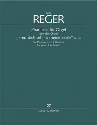 Max Reger: Phantasie für Orgel: Klavier vierhändig