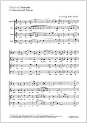 Giovanni Battista Martini: Osternachtsmesse: Gemischter Chor mit Begleitung