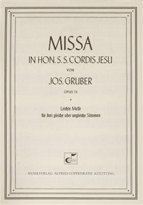 Josef Gruber: Missa in hon. S. S. Cordis Jesu: Gemischter Chor mit Begleitung