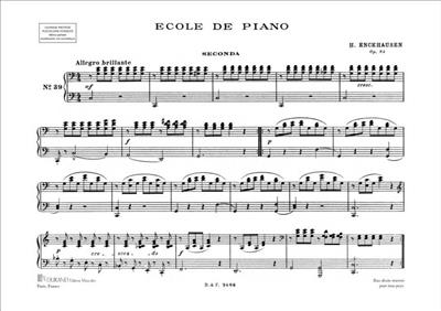 Heinrich Enckhausen: Ecole De Piano Opus 84 Vol. 2: Klavier vierhändig