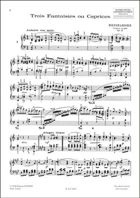 Felix Mendelssohn Bartholdy: Oeuvres Completes, Volume III: Klavier Solo