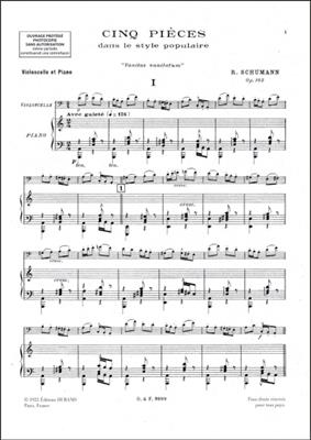 Robert Schumann: Pieces Style..Vc Zzzzz Epuise Zzz Out Of Print: Sonstoge Variationen