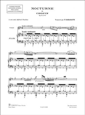 Frédéric Chopin: Nocturne En Re Majeur, Opus 27 N. 2: Violine mit Begleitung