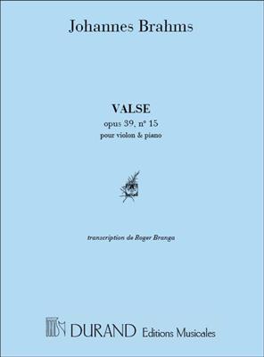 Johannes Brahms: Valse Op 39 N 15 Vl-Piano: Violine mit Begleitung