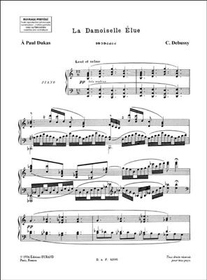 Claude Debussy: La Damoiselle élue: Gesang mit Klavier
