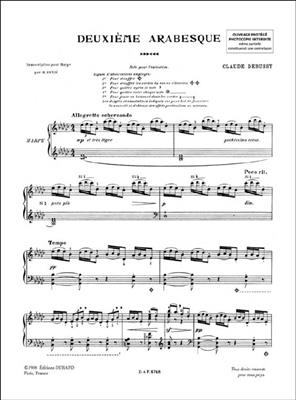 Claude Debussy: Arabesque No. 2: Harfe Solo