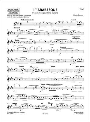 Claude Debussy: 1re Arabesque: Flöte mit Begleitung