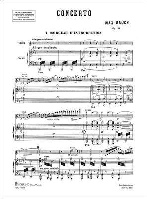 Max Bruch: Concerto no. 1 Opus 26: Violine mit Begleitung