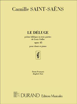 Camille Saint-Saëns: Le Deluge Op. 45: Gesang mit Klavier