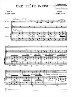 Camille Saint-Saëns: Une Flute Invisible: Gesang mit sonstiger Begleitung