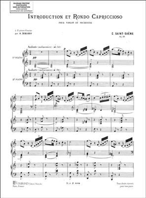 Camille Saint-Saëns: Introduction Et Rondo Capriccioso Opus 28: Klavier Duett