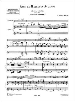 Camille Saint-Saëns: Airs De Ballet d'Ascanio - adagio et variation: Flöte mit Begleitung