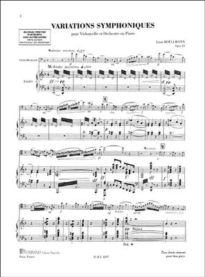 Léon Boëllmann: Variations Symphoniques Violoncelle-Piano: Cello Solo