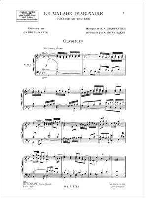 Marc-Antoine Charpentier: Malade Imagi. Cht-Piano: Gesang mit Klavier